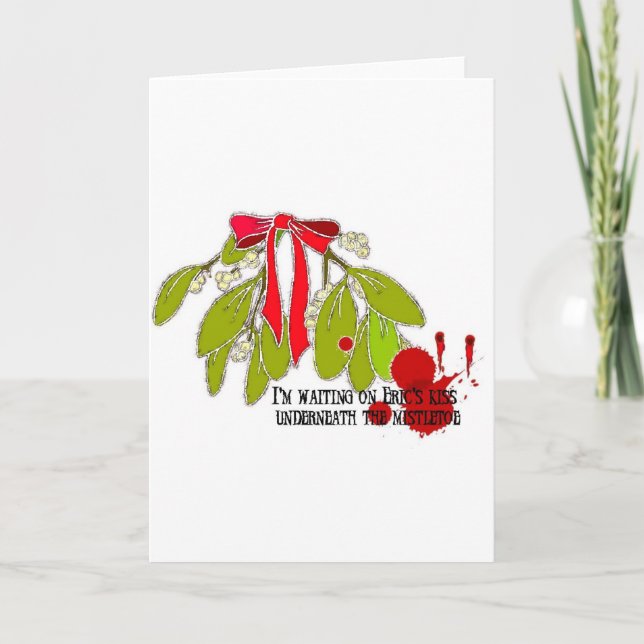 Väntar på Eric under Mistletoe Helgkort (Framsida)