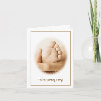 Väntar på ett Baby-kort Meddelande