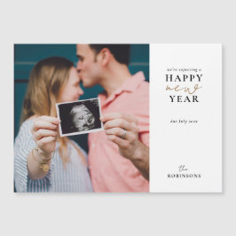 Väntar på ett Gott nytt år-Helgdag-fotokort