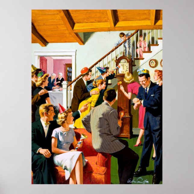 Väntar på ett nytt år för Kom Poster (Framsidan)