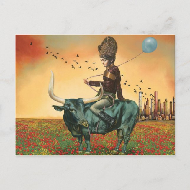 "Väntar på flykt" Vykort (Framsida)