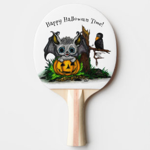 Väntar på Halloween, Cute Fladdermus och Raven Pingisracket
