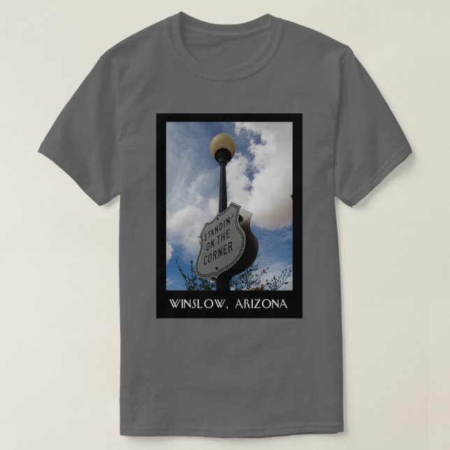 Väntar på hörnet t shirt (Design framsida)