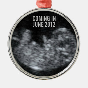 Väntar på jultomten Baby Julgransprydnad Metall
