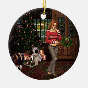 Väntar på jultomten Ornament
