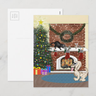 Väntar på julvykort helg vykort