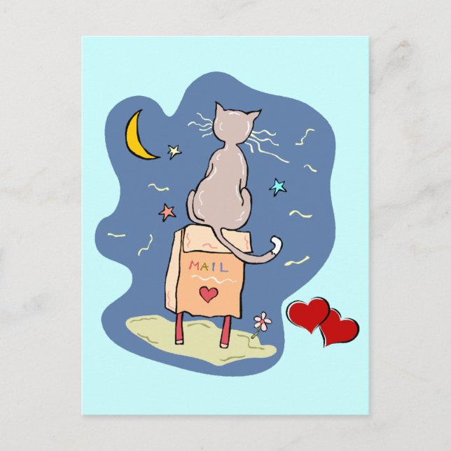 Väntar på Kärlek Brev Vykort (Framsida)