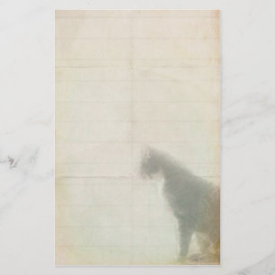 Väntar på katt brevpapper