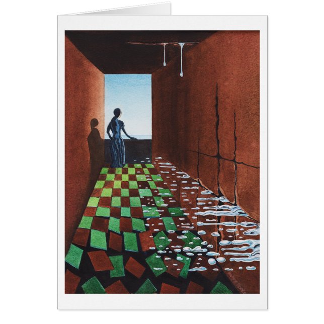 Väntar på mitt Älskare Hälsningskort (Framsidan)