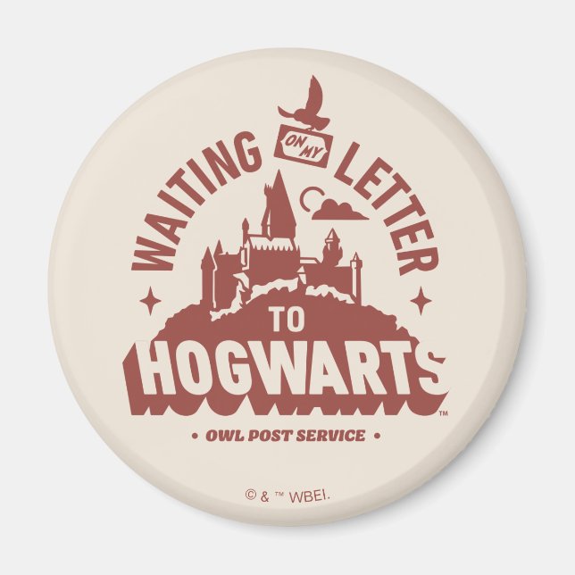 Väntar på mitt brev till HOGWARTS™ Magnet (Framsidan)