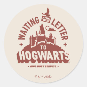 Väntar på mitt brev till HOGWARTS™ Runt Klistermärke