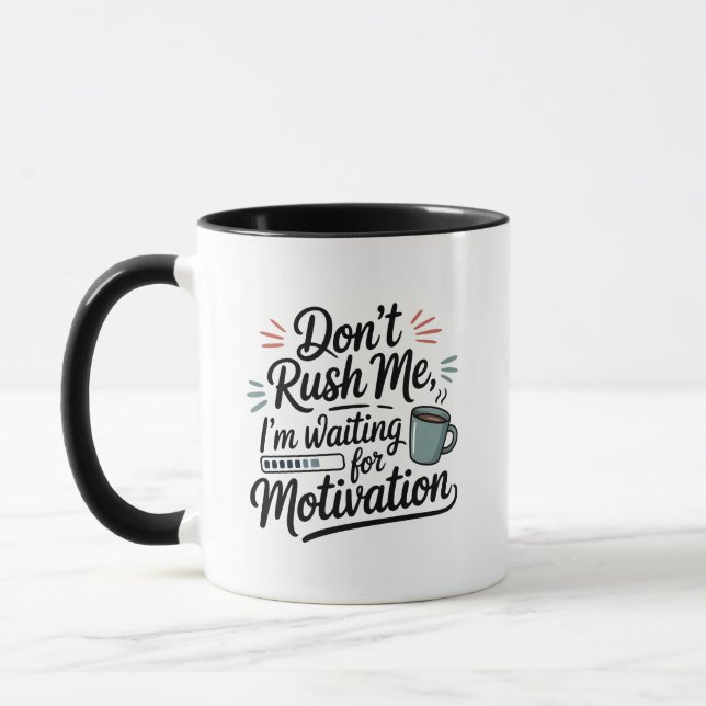 Väntar på motivation Rolig mugg (Vänster)