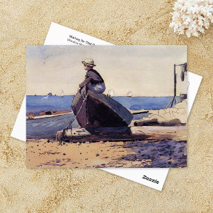 Väntar på Pappa Winslow Homer Vykort
