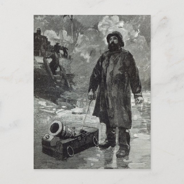 Väntar på signalen vykort (Framsida)