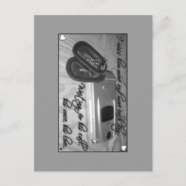 Väntar på sitt samtal.. vykort (Framsida)