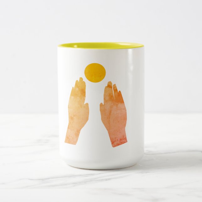 Väntar på Sol Två-Tonad Mugg (Center)