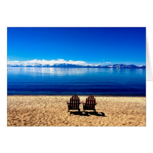 Väntar på sommaren vid Lake Tahoe Hälsningskort