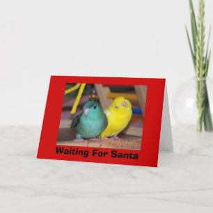 Väntar på tomten, God jul-kort Helgkort
