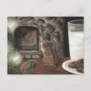 Väntar på tomten helg vykort