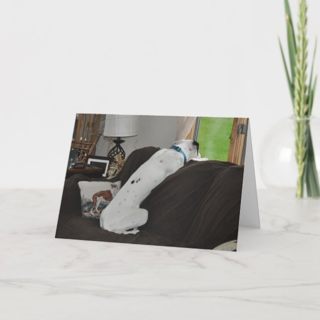 Väntar på tomten helgkort (Framsida)