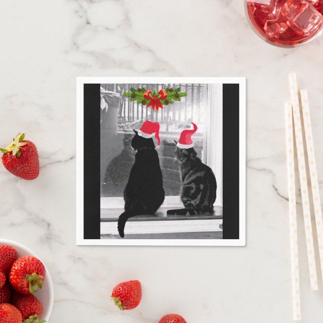 Väntar på tomten pappersservett (Insitu)