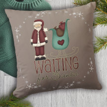 Väntar på tomten - Sleigh och jultomten