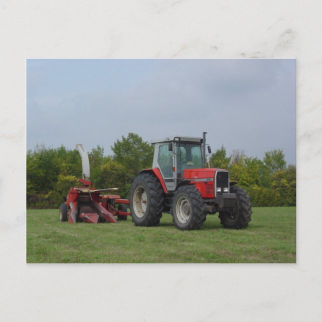 Väntar på vagnen vykort (Framsida)