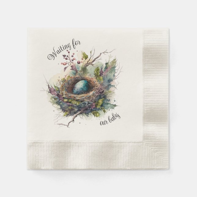 Väntar på vår Baby Pappersservett (Framsidan)