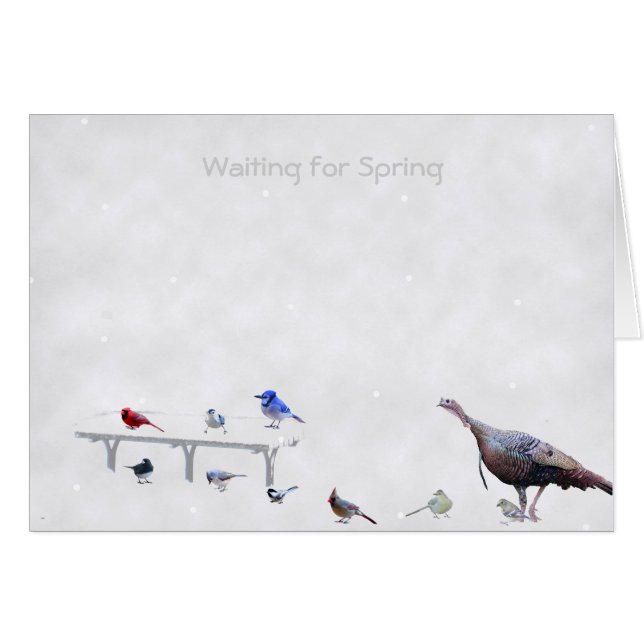 Väntar på vår hälsningskort (Framsidan Horizontal)