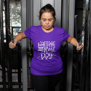 Väntar på vilodags träningspass Fitness Träningsgy T Shirt