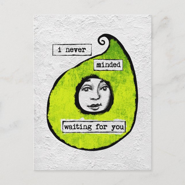 Väntar på vykort - modern Abstrakt (Framsida)