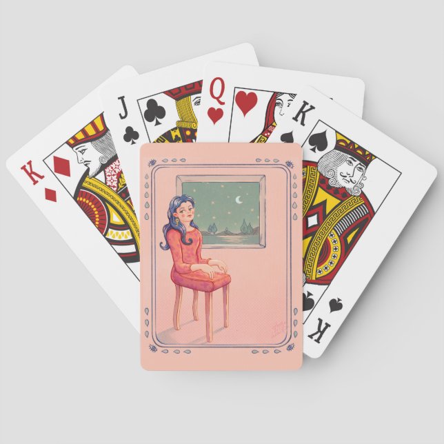 Väntar på Windows-klassiska uppspelningskort Casinokort (Baksidan)