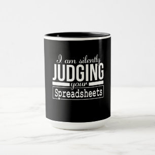 Väntar tyst på dina kalkylblad mugg