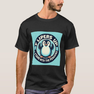 Väntar upp Penguin I Stå med Penguins Eco T Shirt