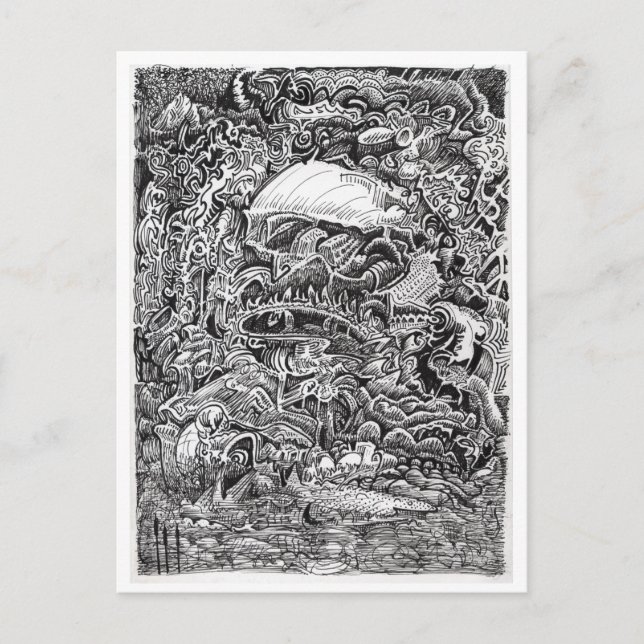 Väntar ut Maelstrom Vykort (Framsida)