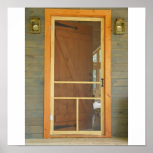 Väntar vid dörren poster