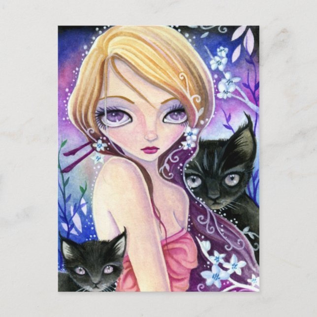 Väntar - vykort (Framsida)