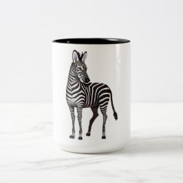 Väntar ZebraMug Två-Tonad Mugg