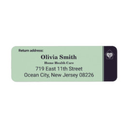 Vänteetikett för Anpassningsbar av sjuksköterska o Returadress Etikett