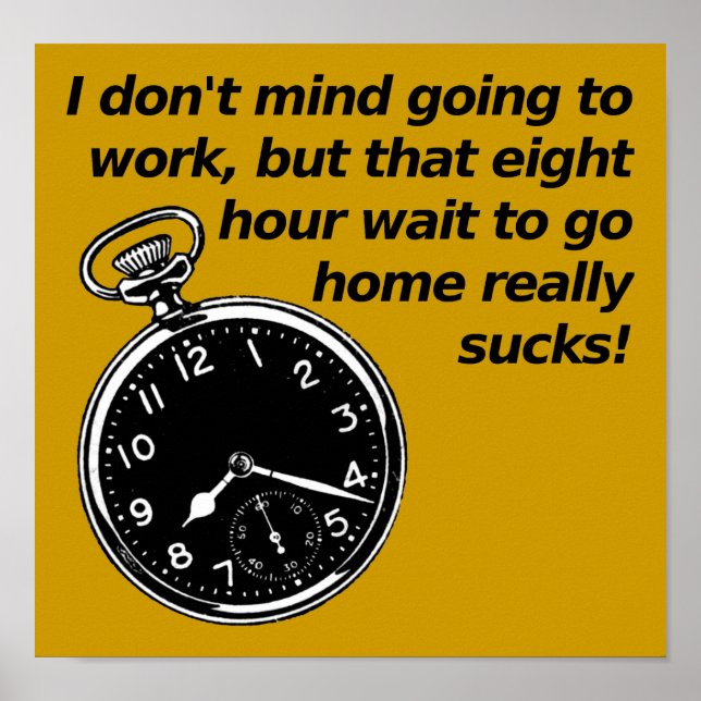 Väntefunktionen åtta timmar - Poster tecken (Framsidan)