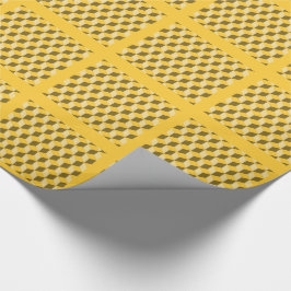 Vänteomslag - lappar med tre dimensionsblock presentpapper