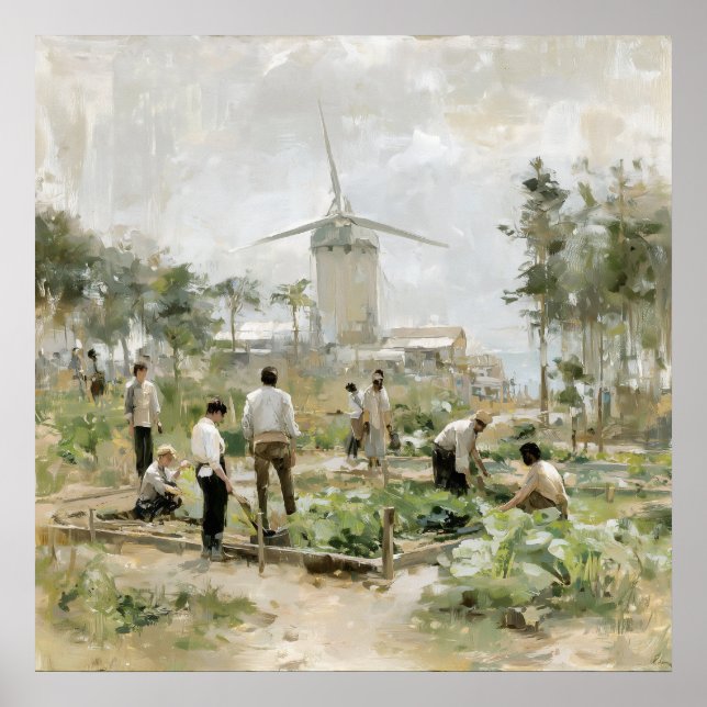 Väntetid i morgon: samarbeta poster (Framsidan)