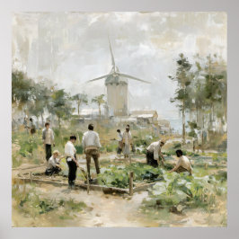 Väntetid i morgon: samarbeta poster