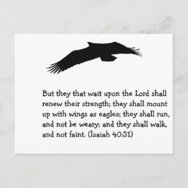 Väntetid på Lord Isaiah 40:31 Vykort