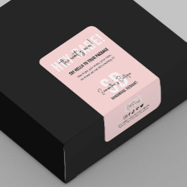 Väntetiden är över Rosa Business Tack Packaging Fraktsedel