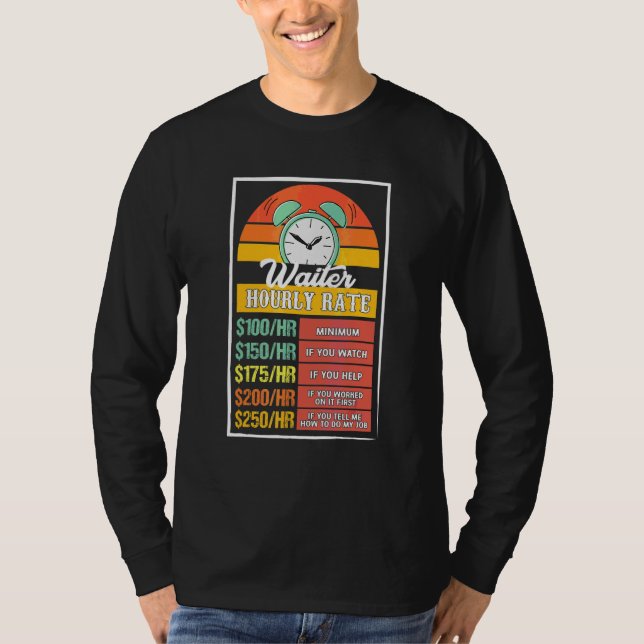Väntetjänst Timlön Gag T Shirt (Framsida)