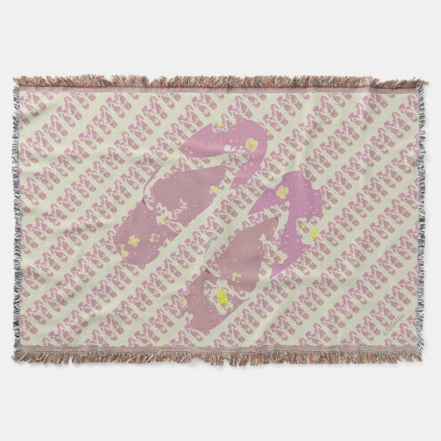 Väntfloppar (rosa) mysfilt (Framsidan)