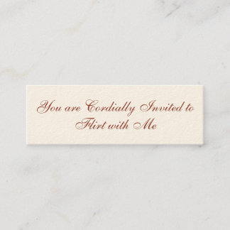 Väntkort Mini Visitkort