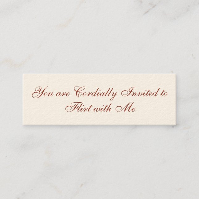 Väntkort Mini Visitkort (Framsida)