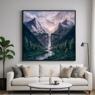 Väntpil - Serene Painterly Ligcape Stil Poster